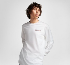 Converse All Star D'hiver Chill Long-Sleeve T-Shirt Blanche | JA0258936