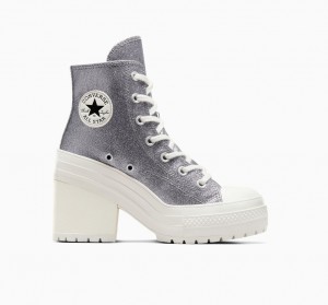 Converse Chuck 70 De Luxe Heel Glitter Noir | BF3605281