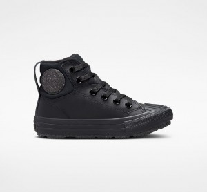 Converse Chuck Taylor All Star Berkshire Boot Cuir Noir Noir Grise | ZQ6239715