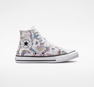 Converse Chuck Taylor All Star Butterfly Shine Blanche Rose Violette Bleu | ZS6742539