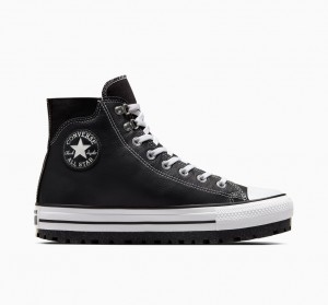 Converse Chuck Taylor All Star City Trek Imperméables Boot Noir Blanche Argent | EA2359071