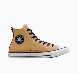 Converse Chuck Taylor All Star Cuir Noir Blanche | OR0265374