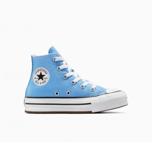 Converse Chuck Taylor All Star EVA Lift Plateforme Seasonal Color Bleu Blanche Noir | MB3249107