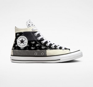 Converse Chuck Taylor All Star Hacked Patterns Noir Blanche | ZQ6745109