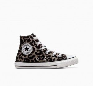 Converse Chuck Taylor All Star Leopard Noir Noir Blanche | IK7310895