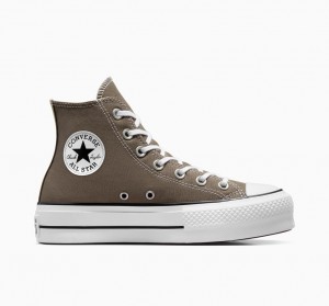 Converse Chuck Taylor All Star Lift Plateforme Blanche Noir | OE3512068