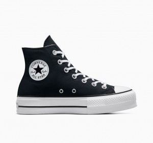 Converse Chuck Taylor All Star Lift Plateforme Noir Blanche Blanche | QL8902637