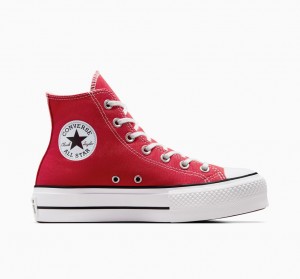 Converse Chuck Taylor All Star Lift Plateforme Rouge Blanche Noir | GU1502948