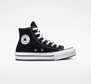 Converse Chuck Taylor All Star Lift Plateforme Noir Blanche Noir | LE7468053