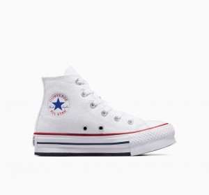 Converse Chuck Taylor All Star Lift Plateforme Blanche Bleu Marine | UE8345960