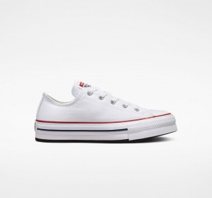 Converse Chuck Taylor All Star Lift Plateforme Blanche Bleu Marine | HJ6903817