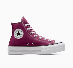 Converse Chuck Taylor All Star Lift Plateforme Seasonal Color Blanche Noir | PE0817263