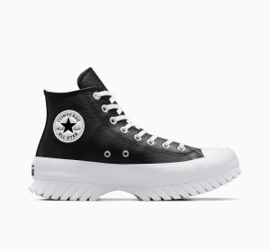 Converse Chuck Taylor All Star Lugged 2.0 Cuir Noir Blanche | PB3724580