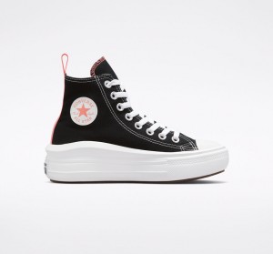 Converse Chuck Taylor All Star Move Plateforme Noir Rose Blanche | QA3214568