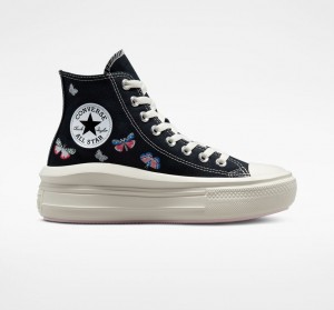 Converse Chuck Taylor All Star Move Plateforme Butterfly Wings Noir Rose | LU5378629