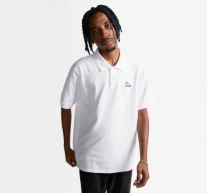 Converse Shoe Patch Polo Shirt Blanche | WJ5234918