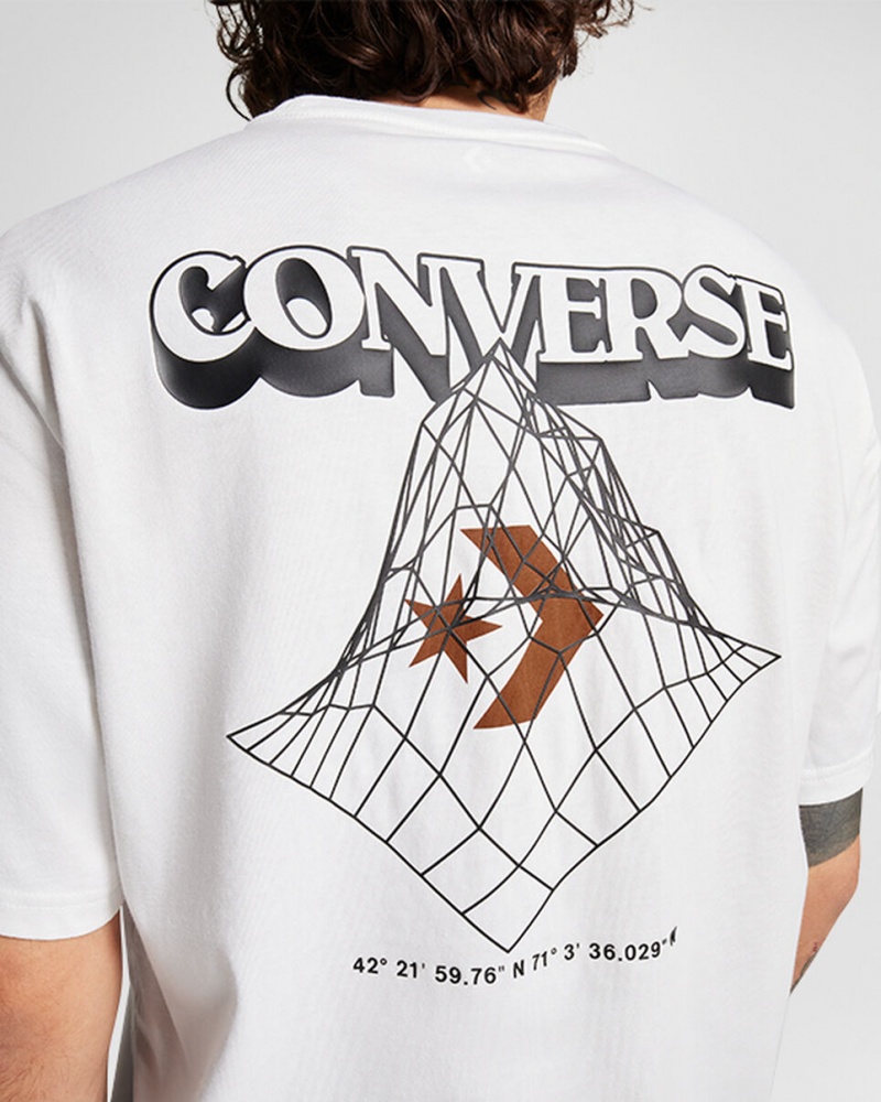 Converse All Star Mountain T-Shirt Blanche | WI8291640