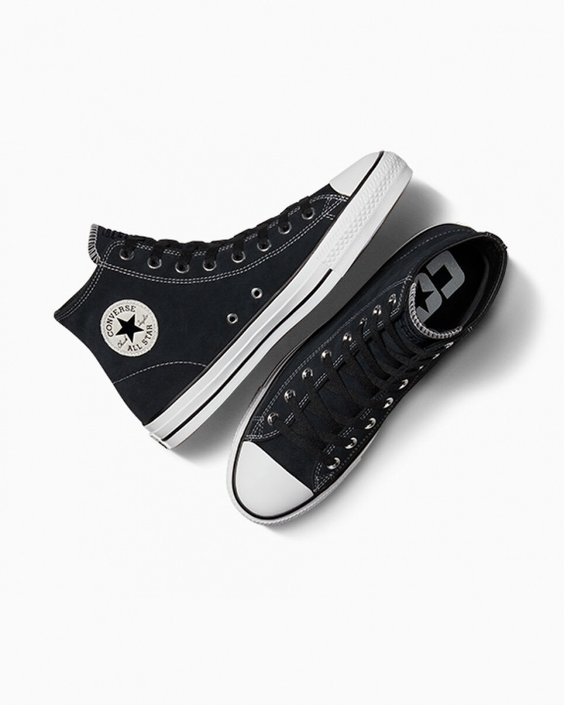 Converse CONS Chuck Taylor All Star Pro Daim Noir Noir Blanche | OX0145867