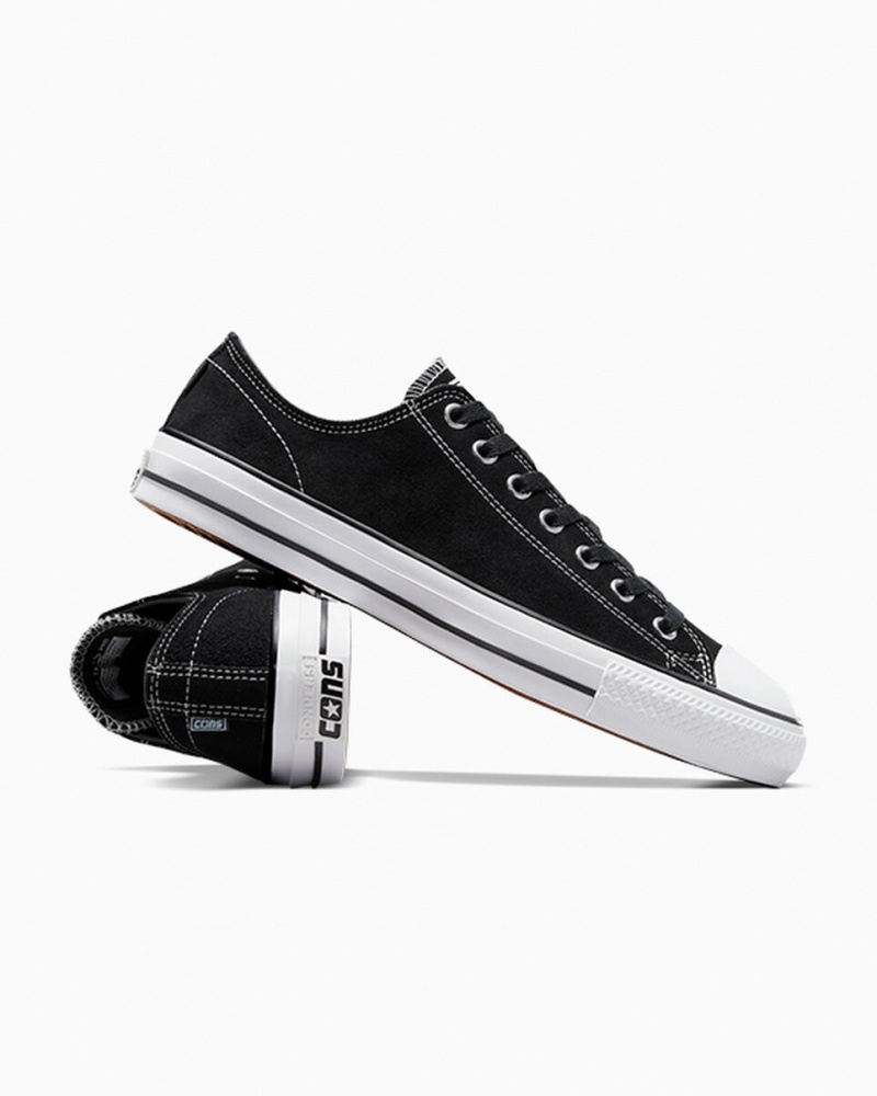 Converse CONS Chuck Taylor All Star Pro Daim Noir Noir Blanche | JG0735961