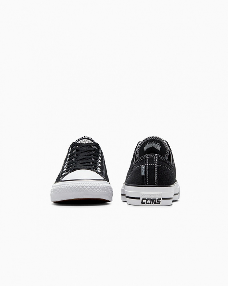 Converse CONS Chuck Taylor All Star Pro Daim Noir Noir Blanche | JG0735961