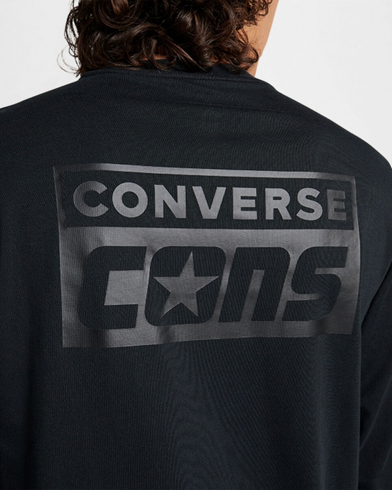 Converse CONS Long Sleeve T-Shirt Noir | AS9127438