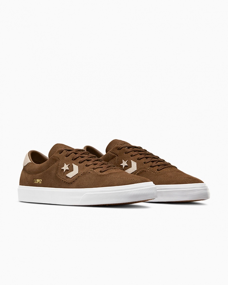 Converse CONS Louie Lopez Pro Daim Marron | TC2053487