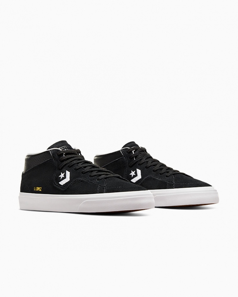 Converse CONS Louie Lopez Pro Mid Noir Noir Blanche | JH9437826