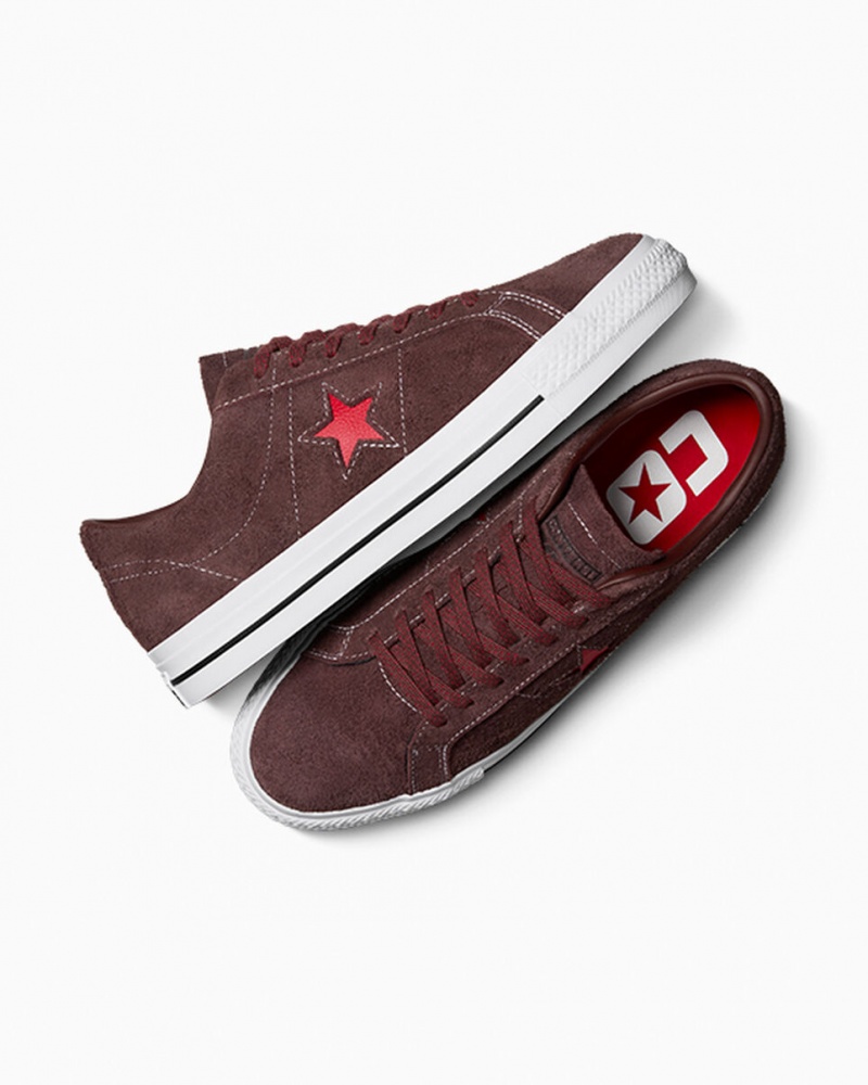 Converse CONS One Star Pro Marron Blanche Rouge | CZ5970342