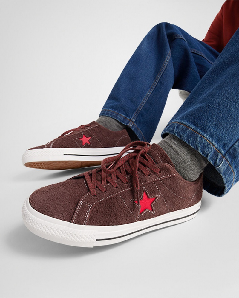 Converse CONS One Star Pro Marron Blanche Rouge | CZ5970342