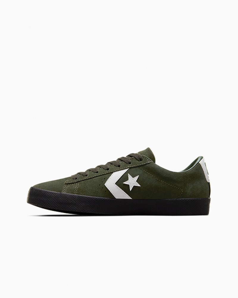 Converse CONS PL Vulc Pro Daim Vert Blanche Noir | QE9042376