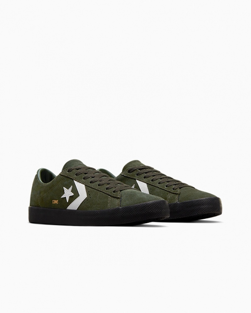 Converse CONS PL Vulc Pro Daim Vert Blanche Noir | KW9651408