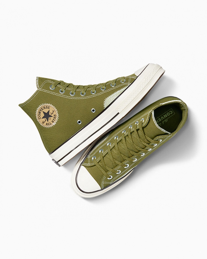 Converse Chuck 70 Crafted Ollie Patch Vert Vert | WF0517492