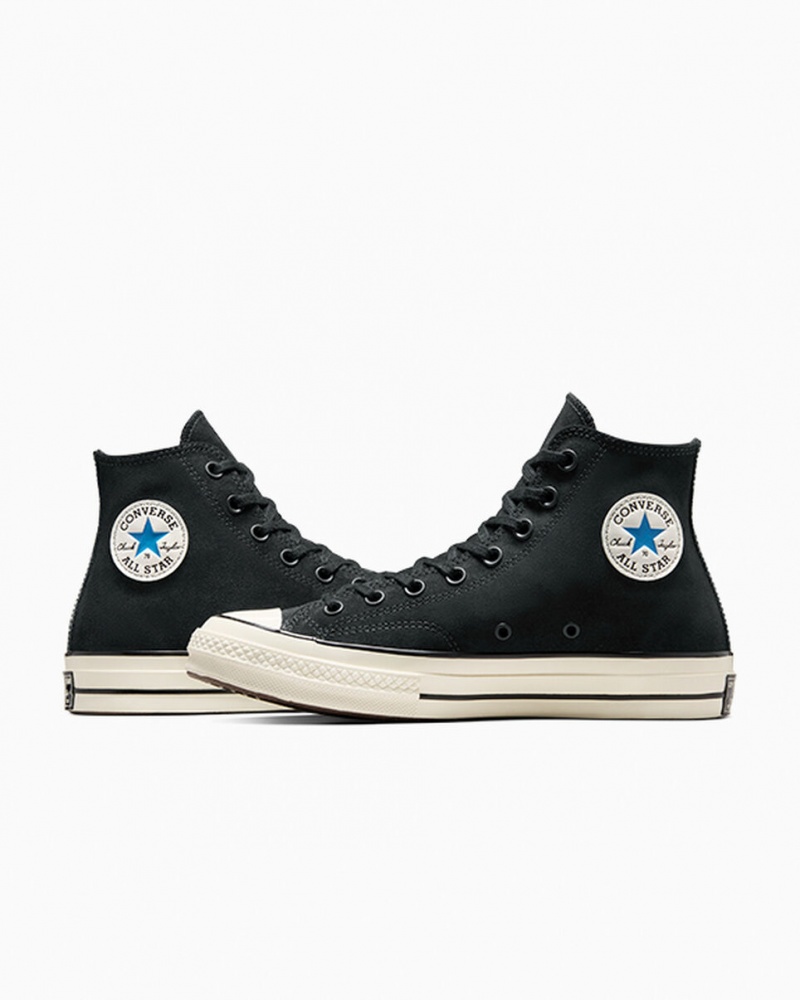 Converse Chuck 70 Daim Noir Bleu | VT4052938