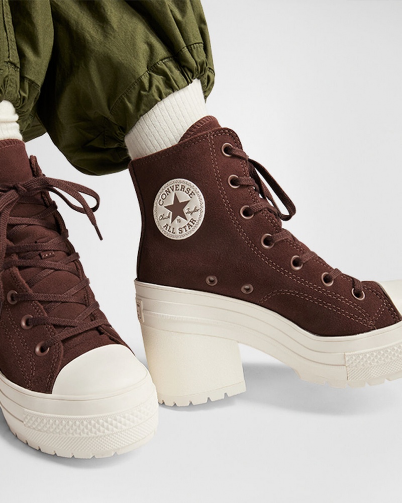 Converse Chuck 70 De Luxe Heel Daim Marron | VY7124569