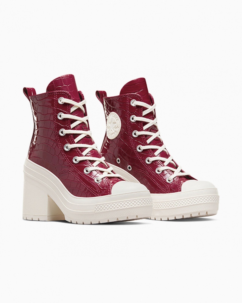 Converse Chuck 70 De Luxe Heel Embossed Cabernet / Cabernet / Egret | SC6319547