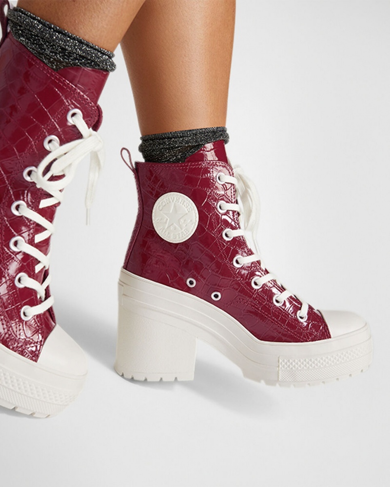 Converse Chuck 70 De Luxe Heel Embossed Cabernet / Cabernet / Egret | SC6319547