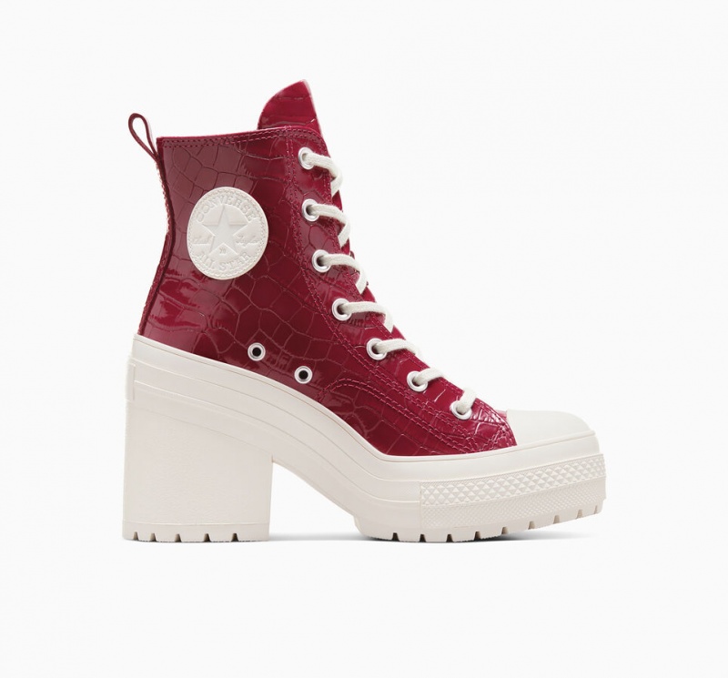 Converse Chuck 70 De Luxe Heel Embossed Cabernet / Cabernet / Egret | SC6319547