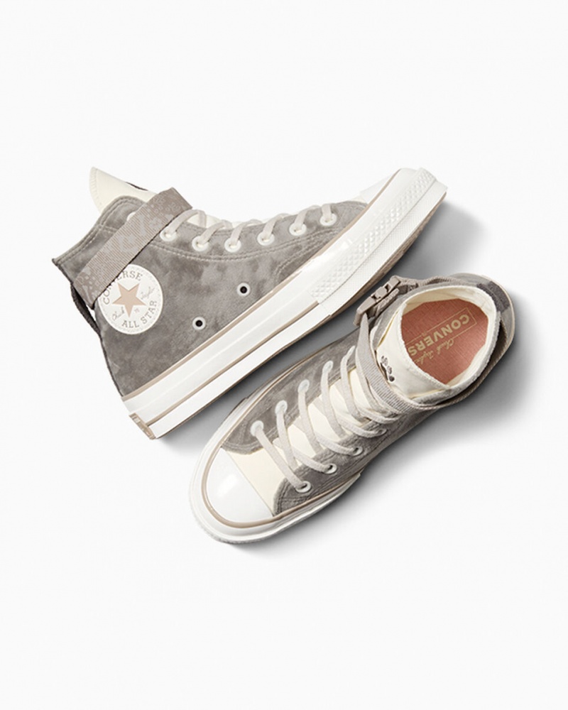 Converse Chuck 70 Dog Inspired Grise Blanche | WO0724651