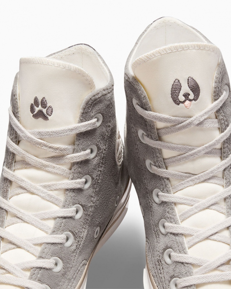 Converse Chuck 70 Dog Inspired Grise Blanche | WO0724651