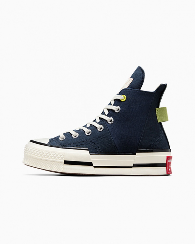 Converse Chuck 70 Plus Heel Loop Bleu Marine Noir | LJ4706931