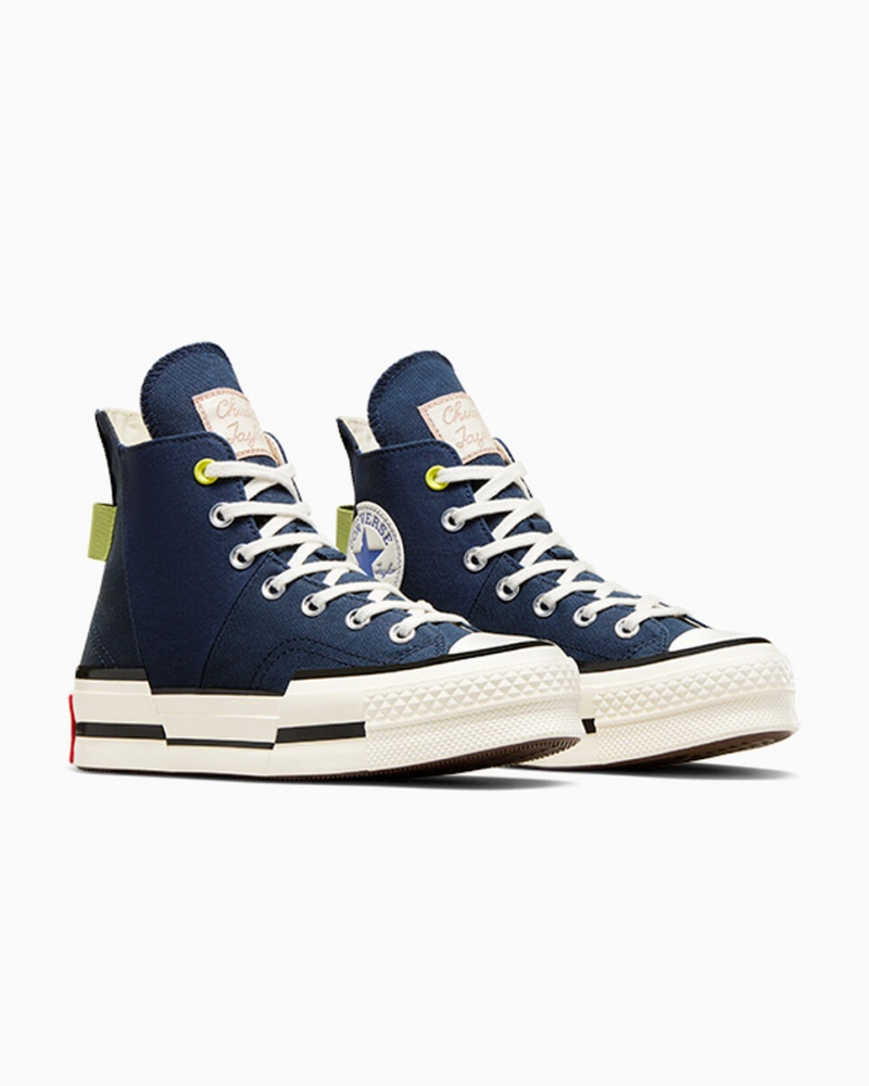 Converse Chuck 70 Plus Heel Loop Bleu Marine Noir | LJ4706931