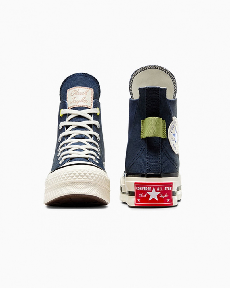 Converse Chuck 70 Plus Heel Loop Bleu Marine Noir | LJ4706931