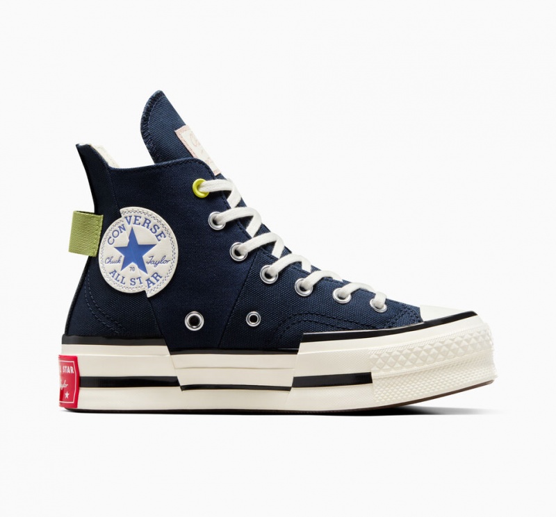 Converse Chuck 70 Plus Heel Loop Bleu Marine Noir | LJ4706931