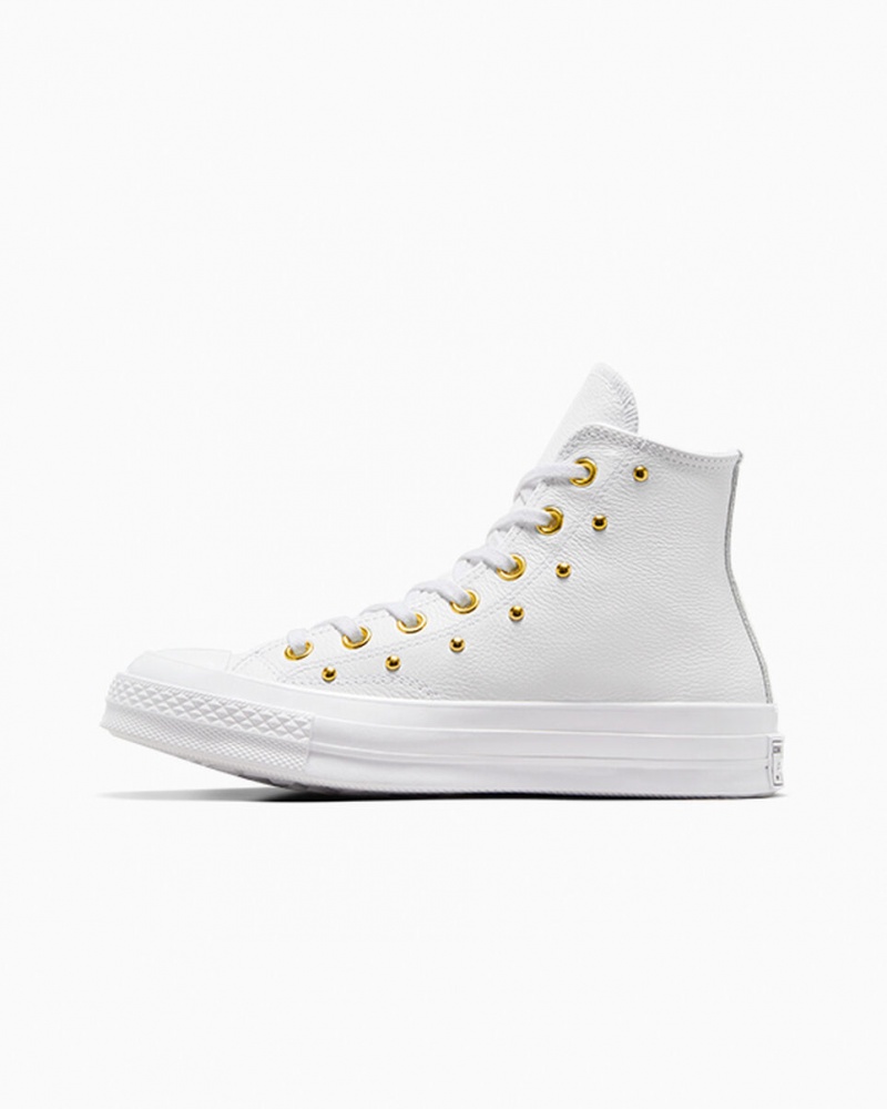 Converse Chuck 70 Star Studded Blanche Blanche Doré | EZ0825164