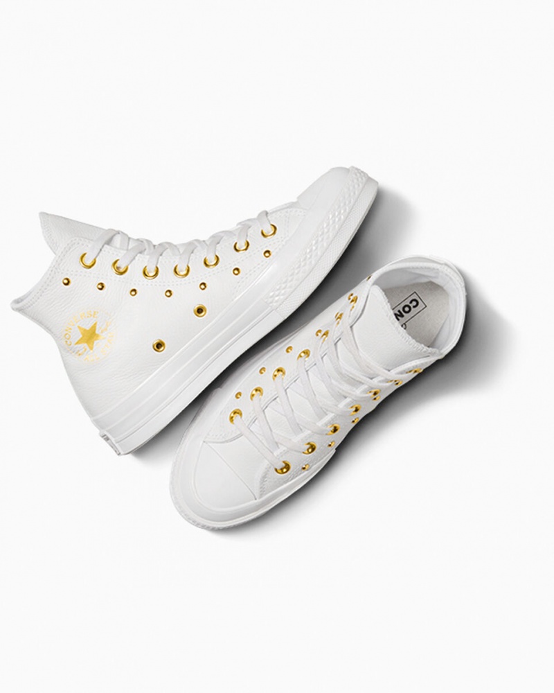 Converse Chuck 70 Star Studded Blanche Blanche Doré | EZ0825164