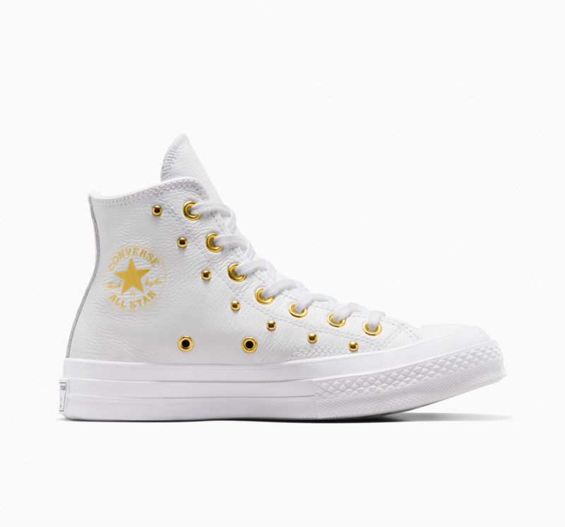 Converse Chuck 70 Star Studded Blanche Blanche Doré | EZ0825164