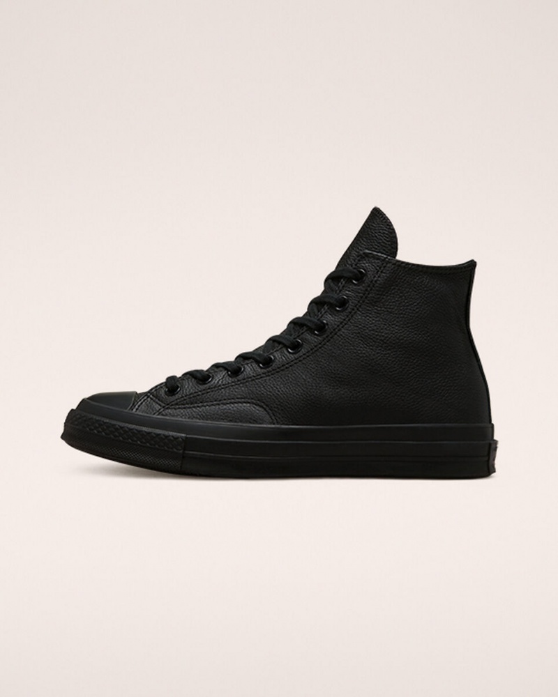 Converse Chuck 70 Tonal Cuir Noir Noir Noir | XL3190452