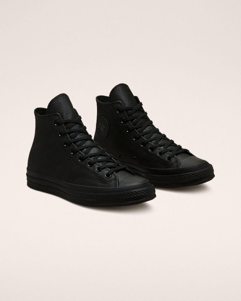 Converse Chuck 70 Tonal Cuir Noir Noir Noir | XL3190452