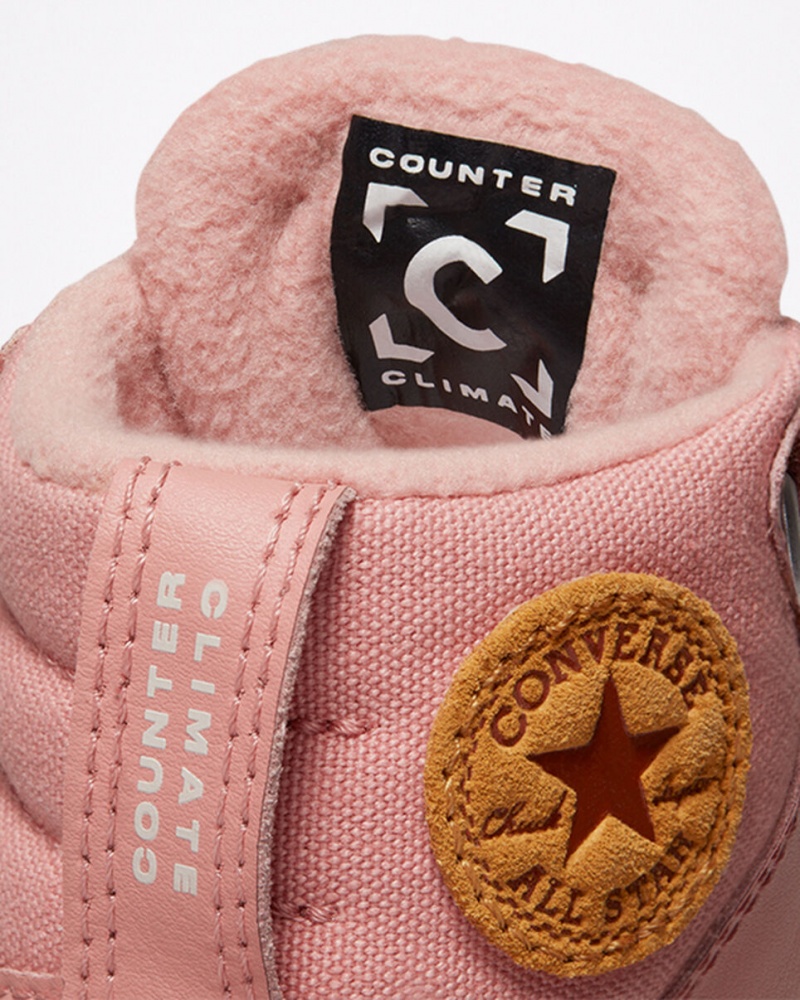 Converse Chuck Taylor All Star Berkshire Boot Easy-On Cuir Rose Rose | IY9506437