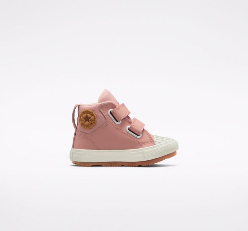 Converse Chuck Taylor All Star Berkshire Boot Easy-On Cuir Rose Rose | IY9506437